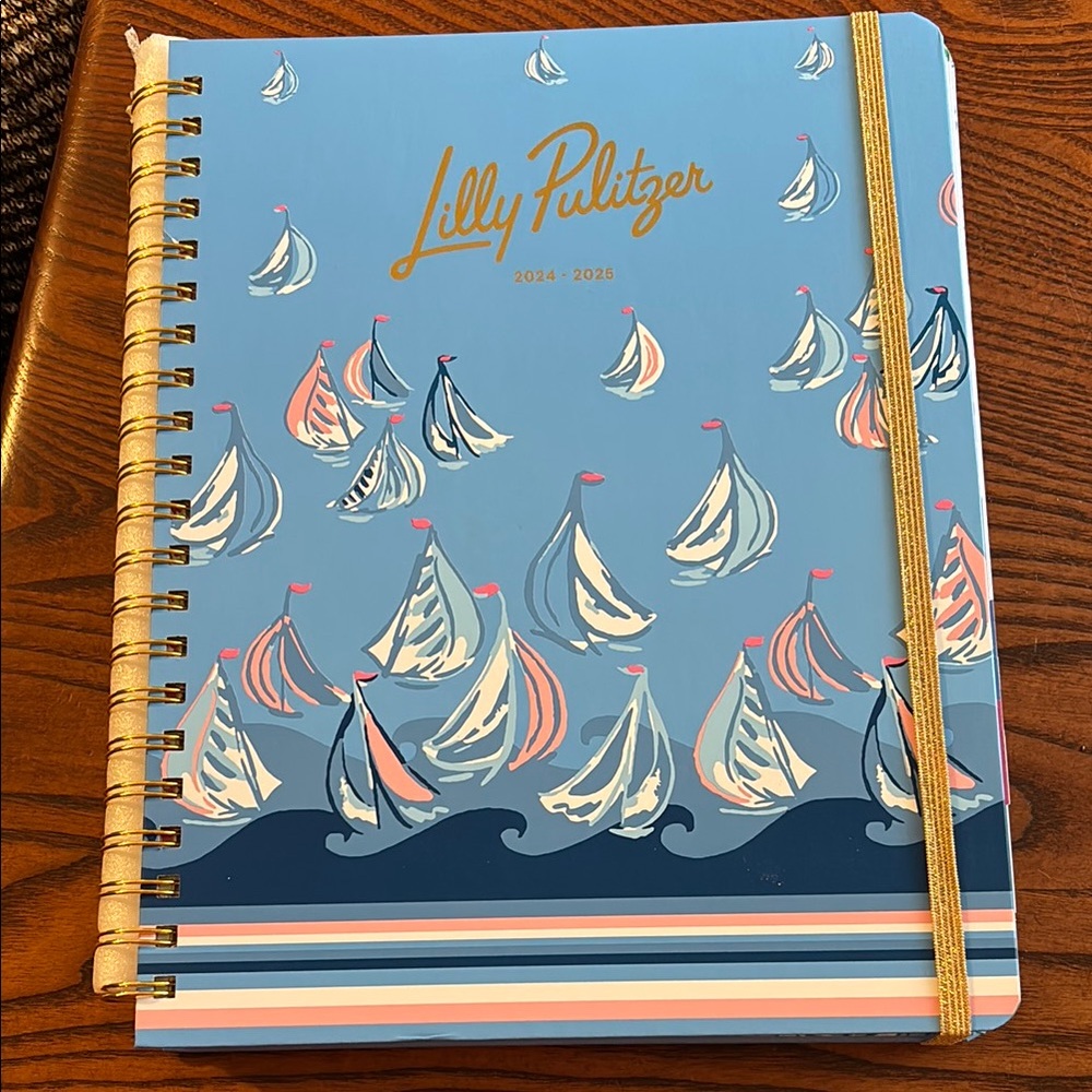 Lilly Pulitzer Blue Sailboat Planner